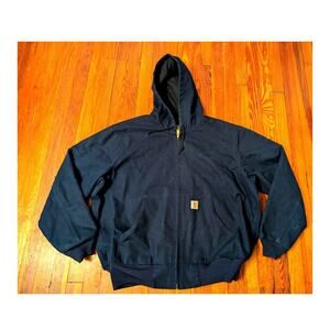 Carhartt Firm Blue Thermal Lined Jacket Loose Fit Black Size XL 0J0131M